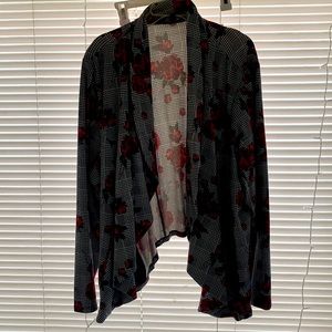 Torrid houndstooth and rose print blazer size 4x